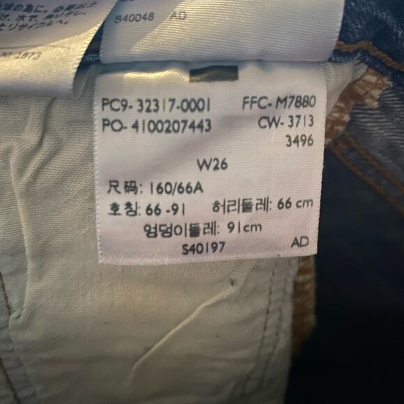 Levi’s 501 Cut Off Button Fly Denim Shorts Size 26 - Picture 8 of 8